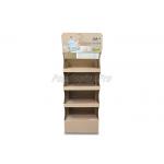 Brown Printed Cardboard POS Displays , Advertising Cardboard Floor Display Stands for sale