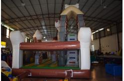 China Half - Open Commercial Inflatable Water Slides / Amusement Toddler Jump House supplier
