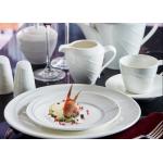Nestable ODM 18pcs Hotel Ceramic Dinnerware Sets for sale
