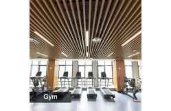 China Wood Grain Design Aluminum Metal Ceiling Extruded Box Baffle Ceiling supplier