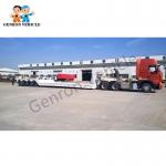 12kw 80-100 Tons Transport Genron Low Bed Semi Trailer for sale