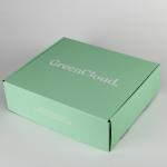 Green Corrugated Paper E Commerce Packaging Custom Mailing Boxes for sale