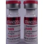 Custom LA Pharma Winstrol 10ml Vial Labels With Red Laser Effect Top