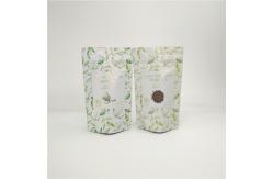 China Kraft Paper Bag Tea Bags Packaging For Resealable Stand Up Pouches supplier