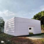 White Inflatable Structures Exhibition Tent White Large Inflatable Show Cube Tent for Advertising Events for sale