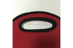 China Factory made soft feeling neoprene cooler bag neoprene lunch bag with handle supplier