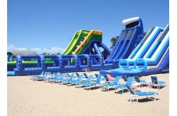 China Customized Size Commercial Outdoor Inflatable Slide With Silk Printing supplier