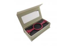 China Magnetic Holographic Effect Blush Packaging Lash Box with Window Custom Logo HOLO supplier