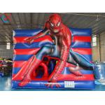 Inflatable Combo Castle Spiderman Bouncy House With Slide for sale