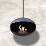 ISO9001 Ethanol Fire Pits Fuel 600mm Modern Hanging Fireplace for sale