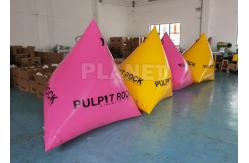 China Race Mark Advertising Inflatable Triathlon Buoy Triangular Shape Inflatable Buoys Inflatable Water Buoy supplier