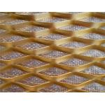 Gold Color Lightweight Expanded Metal Wire Mesh for sale