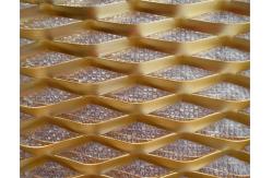 China Gold Color Lightweight Expanded Metal Wire Mesh supplier