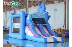 China 6m 20ft Children Frozen Bounce House Inflatable Bouncy Castles With Slide supplier