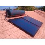 Integrated Pressurized Solar Water Heater Blue Titanium Coating Flat Plate Solar Collector for sale