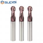 TiN Coating Ball Nose End Mill Size 1-20mm 45 Hrc 2 Flute 4 Flute for sale