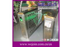 China Optical Turnstiles Flap Barrier Gate with 600mm Organic Glass Wing supplier