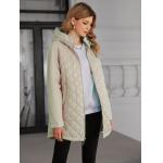 Reversible Mid Length Thin Cotton Jacket With Moderate Style，inside out coat，mid-length lightweight padded coat，for big sizes，for all ages female for sale