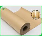 100gsm Good Strength Roll Brown Kraft Paper food Grade of 31inch 43inch Width for sale