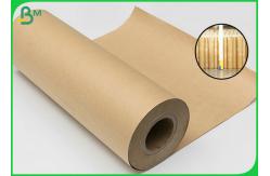 China 100gsm Good Strength Roll Brown Kraft Paper food Grade of 31inch 43inch Width supplier