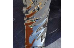 China Outside Stainless Steel Sculpture Casting Mirrored Figure And Globe supplier