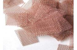 China 2meters Copper Wire Mesh Screen Square Hole Shielding Red supplier