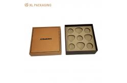 China Romantic Packaging For Truffles Chocolates & Eco-Loving Gifts Biodegradable Valentine's Day Chocolate Gift Box  Lid-Base Structure With Food Grade Insert Red Heart Print Compostable Material supplier