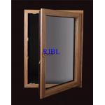 China Fluorine Carbon Coating Wood Aluminum Windows 6mm With German Hardware manufacturer
