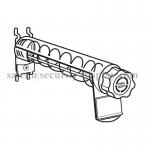 Anti Theft Helix Wall Dispensers With Mechanical Audible Alert for sale