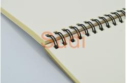China Ivory Coil Leather Cover A3 Spiral Binding Books supplier