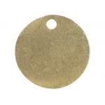 Blank Tag Durable Brass Interlocking Stencils 1 Diameter 18 Gauge Thickness for sale