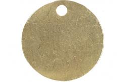 China Blank Reusable Brass Stencils , Round Shape Yellow Custom Metal Stencils supplier