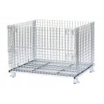 Supermarket Griding  Wire Mesh Container Customized Color And Sizes for sale