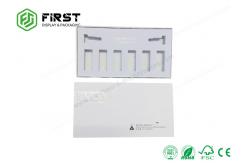 China White Cardboard Rigid High End Gift Boxes Handmade Hot Stamping Logo With Lid supplier