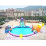 Inflatable water park / inflatable pool park giant ocean slide air tight pvc tarpaulin for sale