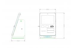 China Custom Dustproof , Waterproof Payment Wall Mounted Electronic Kiosk With LCD Monitor supplier