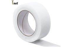 China 55g Self-adhesive mesh tape caulking tape mesh autoadhesive 8mesh fiberglass tape supplier