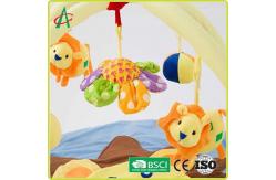 China Washable Round Lions Plush Baby Mat Newborn Tummy Time Gym Mat supplier