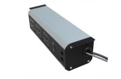 China Universal Under Desk Power Strip Outlet With 2*USB Charger / 1*LAN supplier