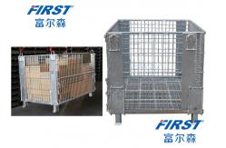 China Wire mesh container used in storing goods in warehouse supplier