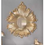 Customized PU Frame Decorative Wall Mirror Art Deco Style Glass Irregular Mirror for Living Room Bedroom Decorative Mirror