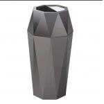 Hotel Lobby Stainless Steel Trash Can with Ashtray Hotel Elevator Corridor Vertical Ash Bucket for sale
