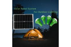 China 4PCS Lights 5200mah 18650 Solar Panel Energy System For Camping supplier