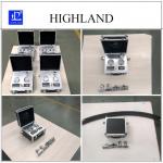 Highland brand hydraulic flow meters with two pressure gauges for sale