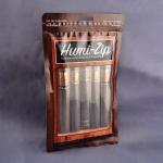 Cigar Plastic Packaging Bag Custom Plastic Zipper Bag With Transparent Window