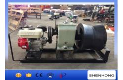 China Belt Driven Gas Powered Winches Stringing Wire With 400mm Diameter Cable Roller supplier
