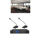 Cardioid Directional XLR Gooseneck Microphone Wireless Conferencing System 30MHz Bandwidth for sale