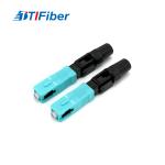 FTTH SC OM3 Multimode Fiber Optic Fast Connector for sale