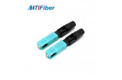 China FTTH SC OM3 Multimode Fiber Optic Fast Connector supplier
