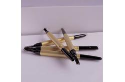 China Custom Waterproof  Auto Eyebrow Pencil With Brush Silk Screen Printing supplier